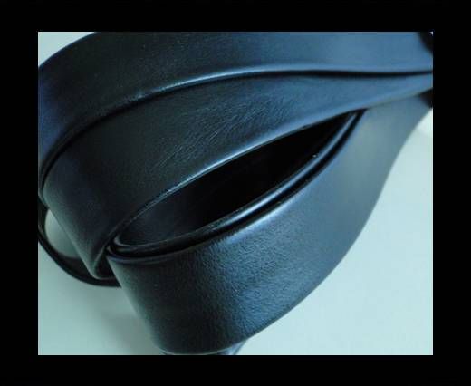Nappa Leather Flat-Black-20mm