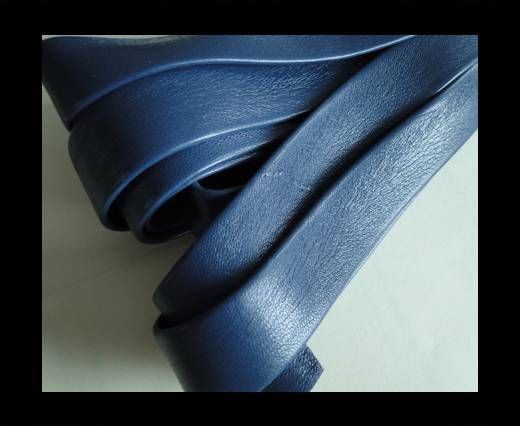 Nappa Leather Flat-Blue-20mm