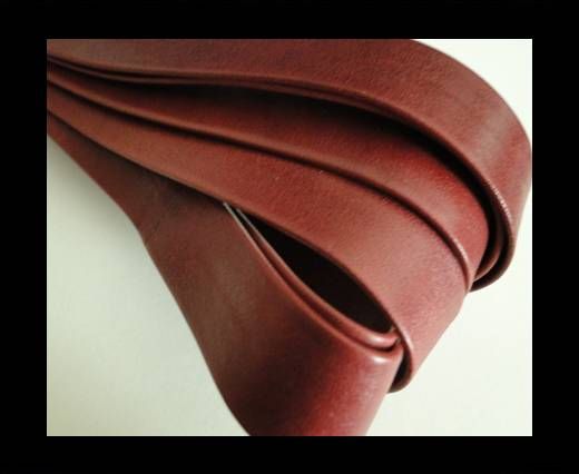 Nappa Leather Flat-Bordeaux-20mm