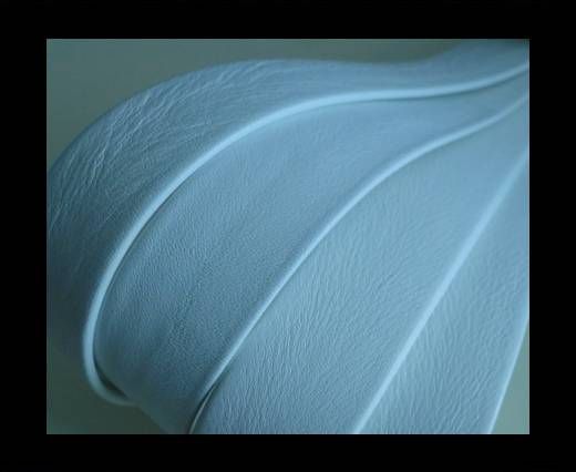 Nappa Leather Flat-White-20mm