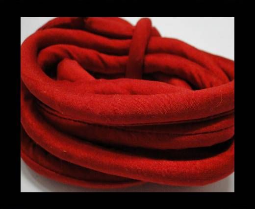 Real silk cords with inserts - 8 mm - Ruby Red