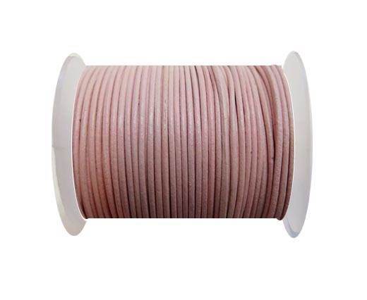 Round Leather Cord -1mm- ROSE