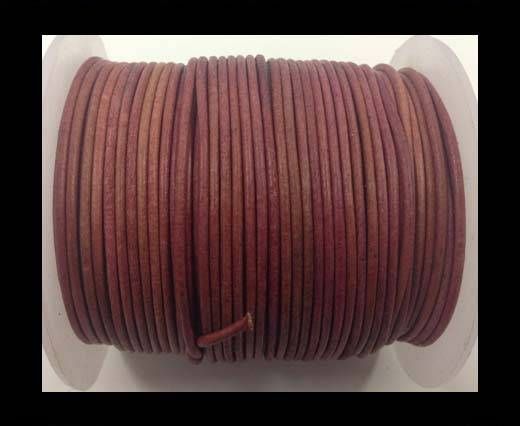 Round Leather Cord-1,5mm-vintage rose