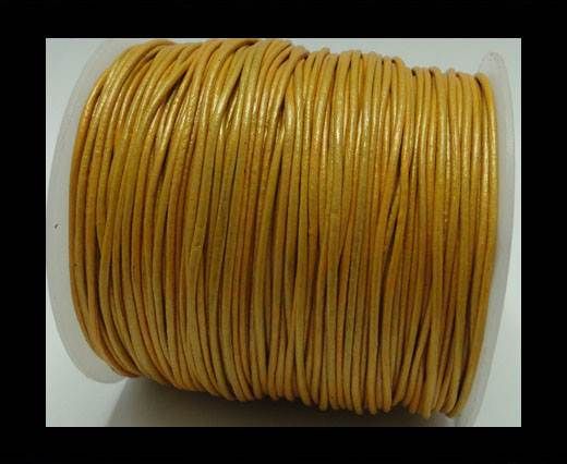 Round Leather Cord -1mm - Gold