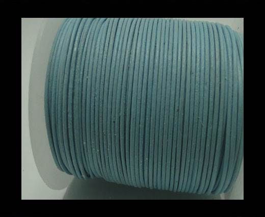 Round Leather Cord -1mm - Light Sky Blue
