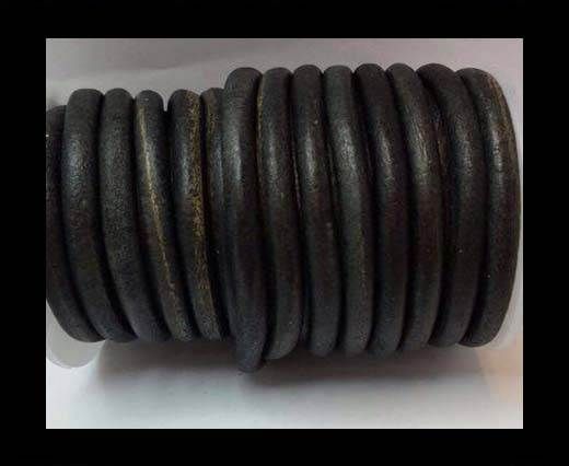 Round Leather Cord -5mm - SE. Vintage Black