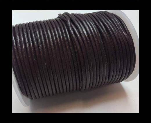 Round Leather Cord SE/R/26-Violet Plum - 1,5mm