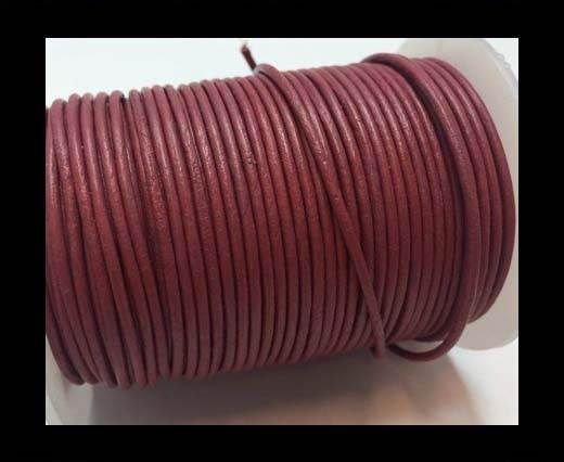 Round Leather Cord  - Fuchsia - 1mm