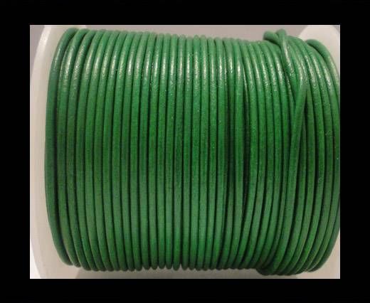 Round Leather Cord SE/R/Apple Green - 1,5mm