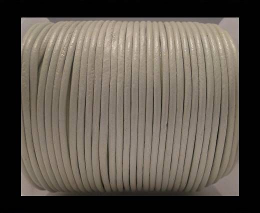 Round Leather Cord SE/R/06-White - 1,5mm