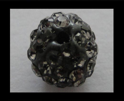 Shamballa-Bead-6mm-Black Diamond