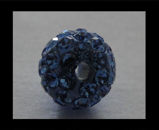 Shamballa-Bead-6mm-Light Saphire