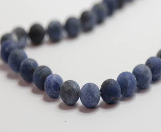 Natural Stones-8mm-Sodalite Frosted