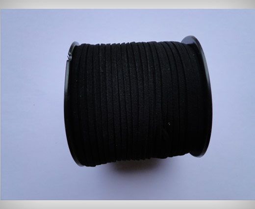 Faux Suede Cords-3mm-Black