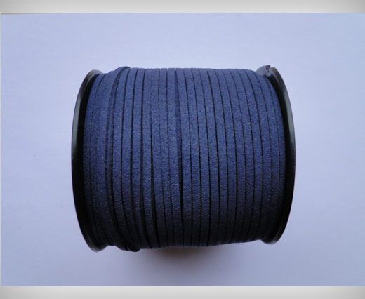 Faux Suede Cords-3mm-Dark Blue