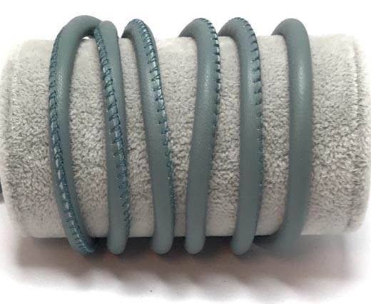 Round stitched nappa leather cord-6mm-Turmaline