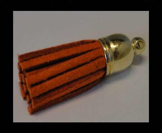 Tussels-Suede-Gold Caps-Orange-30mm