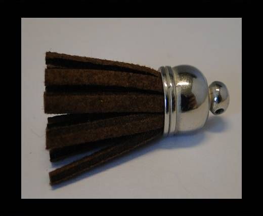 Tussels-Suede-Silver Caps-Brown-30mm