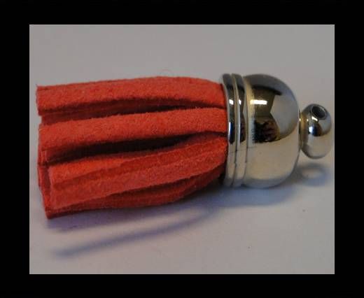 Tussels-Suede-Silver Caps-Dark Pink-30mm