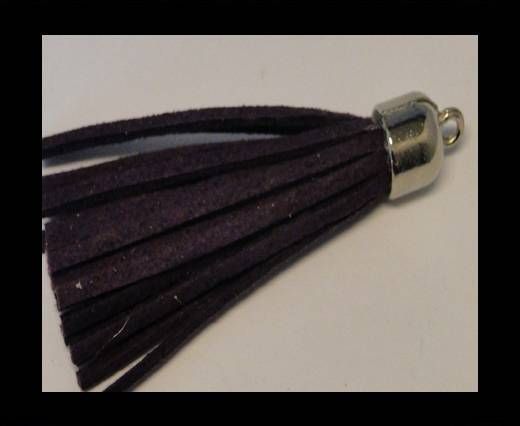 Tussels-Suede-Silver Caps-Dark Purple-30mm