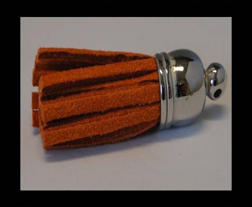Tussels-Suede-Silver Caps-Orange-30mm