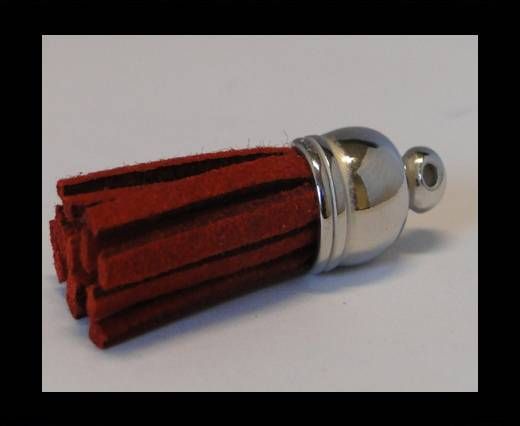 Tussels-Suede-Silver Caps-Red-30mm