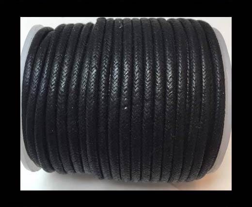 Wax Cotton Cords - 1mm - Black