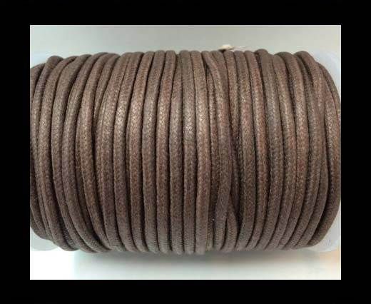Wax Cotton Cords - 1mm - Coffee Brown