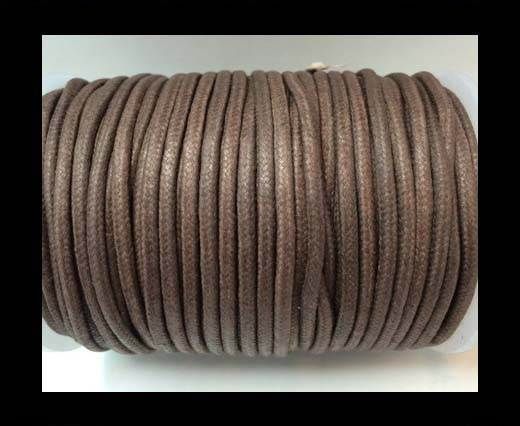 Wax Cotton Cords - 1,5mm - Coffee Brown