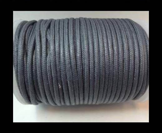 Wax Cotton Cords - 1,5mm - Steel Grey