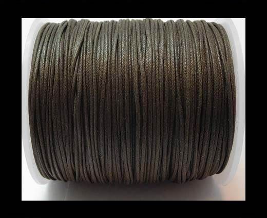Wax Cotton Cords - 1mm - Dark Brown