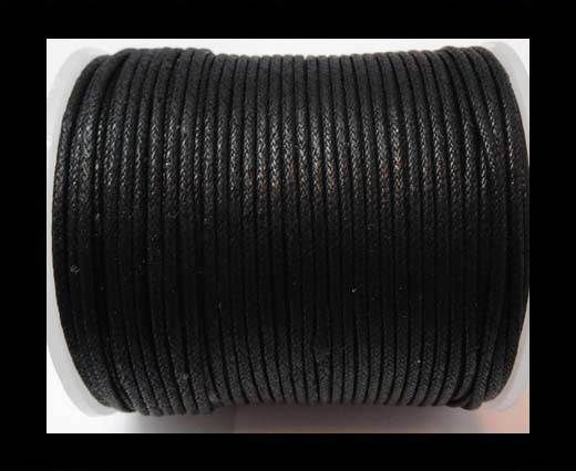 Wax Cotton Cords - 1,5mm - Black