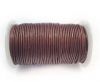 Round Leather Cord SE/R/Metallic Bordeaux - 1,5mm