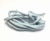 Real silk cords with inserts - 4 mm - Aqua