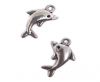 Zamak Silver Plated Bead CA-3070 dolfins