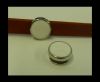 Zamak part for leather CA-4826-10*3mm-White