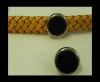 Zamak part for leather CA-4829-27*15mm-Black