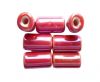 CB-Ceramic Flower-Hollow Tube-Red AB