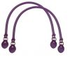 Leather-Bag Handle-Style 2 - Dark Purple