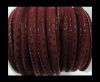 Eco nappa leather Parashute style-6mm-Maroon