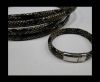 Real Regaliz-Leather-Snake Style 2-10mm*6mm-White