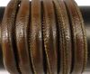Round stitched nappa leather cord Coffee-6mm