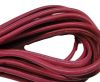 Round stitched nappa leather cord Pink -4mm