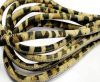 Round stitched nappa leather cord Leopard Print-6mm
