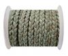 Choti-Flat 3-ply Braided Leather -5mm-Grey white base