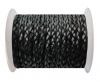 Flat 3-ply Braided Leather-SE-Black-3MM