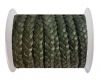 Choti-Flat 3-ply Braided Leather --5MM- SE DARK GREEN
