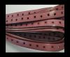 Flat Leather Cords With Square Holes-10mm-Pink