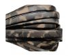 Flat Leather Cord-10mm-Camouflage Light brwon