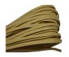 Flat leather Italian with stitch - 3 mm - Cream